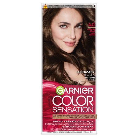 Garnier Color Sensation Trwały krem koloryzujący 4.0 głęboki brąz (1)