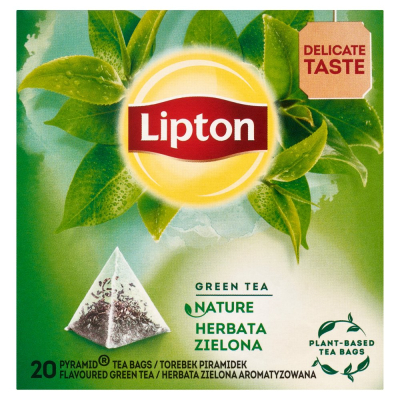 Lipton Nature Herbata zielona aromatyzowana 28 g (20 torebek) (1)