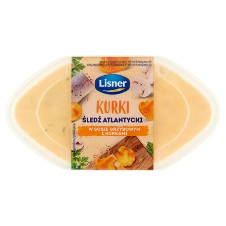 Lisner Śledź atlantycki w sosie grzybowym z kurkami 280 g (1)