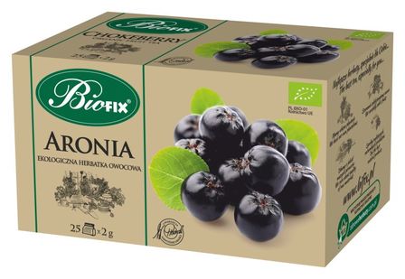 BiFix Ekologiczna herbata z aronii, 25x2g (1)