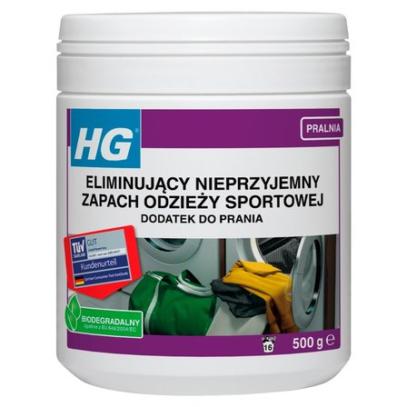 HG Dodatek do prania eliminujący nieprzyjemny zapach odzieży sportowej 500 g (16 prań) (1)