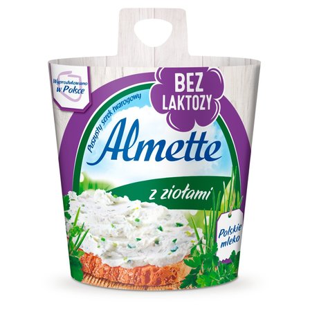 Almette Puszysty serek twarogowy z ziołami bez laktozy 150 g (1)