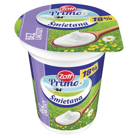 Zott Primo Bez laktozy Śmietana 18 % 330 g (1)