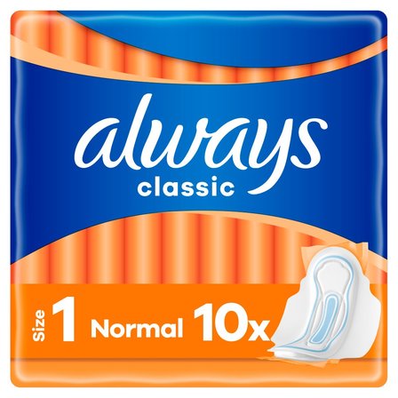 Always Podpaski ze skrzydełkami Classic Normal (rozmiar 1) x10 (2)