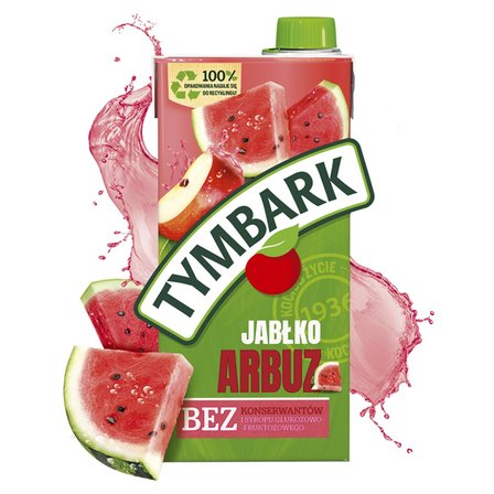 Tymbark Napój owocowy jabłko arbuz 1 l (2)