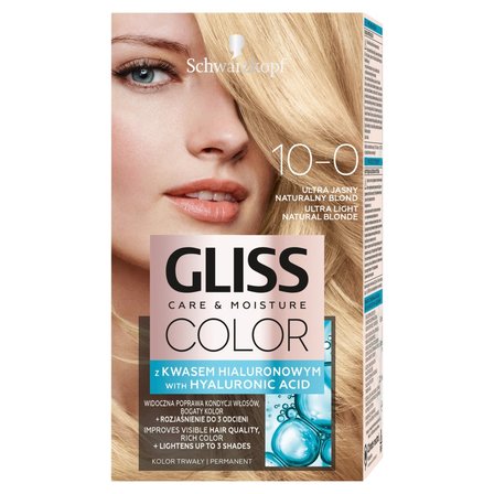 Gliss Color Care & Moisture Farba do włosów 10-0 ultra jasny naturalny blond (1)