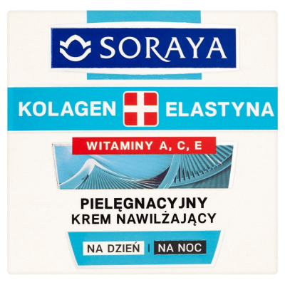 Soraya Kolagen + Elastyna Pielęgnacyjny krem nawilżający na dzień i na noc 50 ml (1)