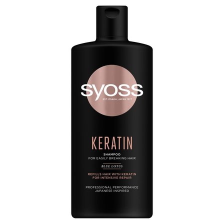 Syoss Keratin Szampon do włosów słabych i łamliwych 440 ml (1)