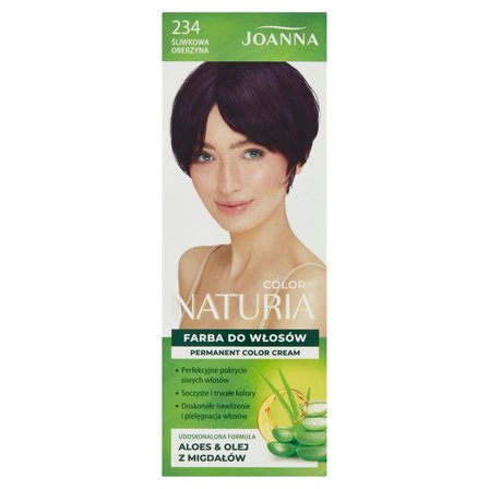 Joanna Naturia Color Farba do włosów śliwkowa oberżyna 234 (1)