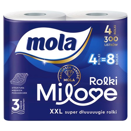 Mola Papier toaletowy rolki milove 4 rolki (1)