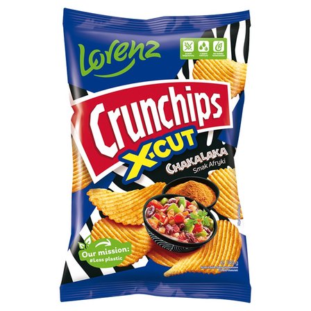 Crunchips X-Cut Chipsy ziemniaczane o smaku chakalaka 140 g (1)