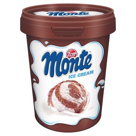 Zott Monte Lody śmietankowe i lody czekoladowo-orzechowe 460 ml (1)