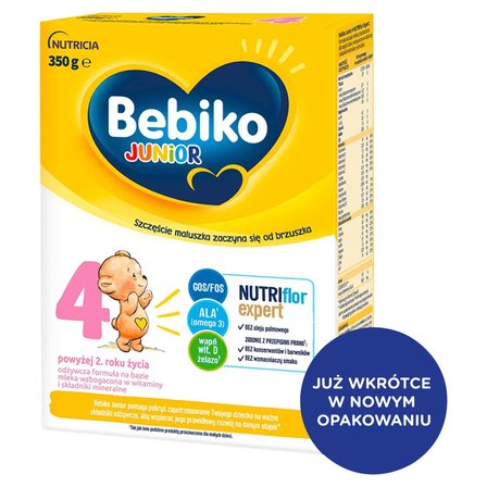 Bebiko Junior 4 Odżywcza formuła na bazie mleka dla dzieci powyżej 2. roku życia 350 g (2)