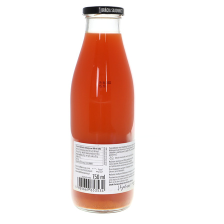 Bracia Sadownicy Sok tłoczone jabłko z marchewką 750 ml (6)