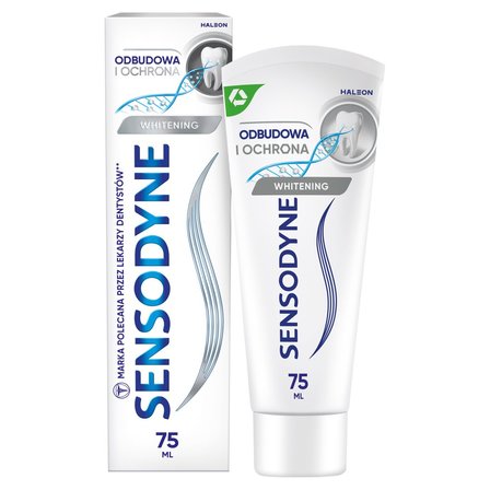 Sensodyne Whitening Wyrób medyczny pasta do zębów z fluorkiem odbudowa i ochrona 75 ml (10)