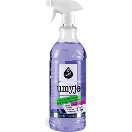 MILL clean UMYJE – płyn do mycia szyb, luster, glazury – maciejka 1,22 l (1)