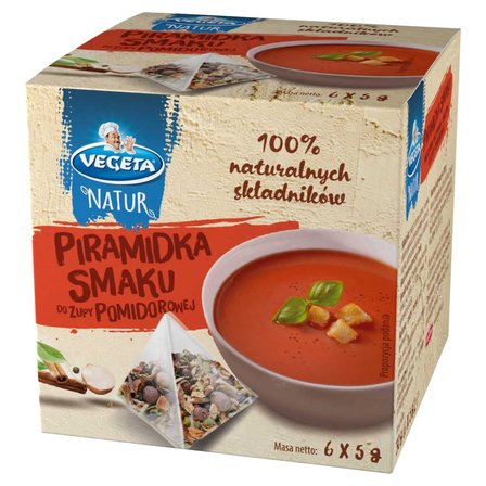 Vegeta Natur Piramidka smaku do zupy pomidorowej 30 g (6 x 5 g) (1)