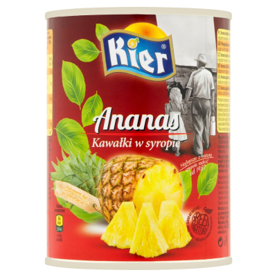 Kier Ananas kawałki w syropie 565 g (1)