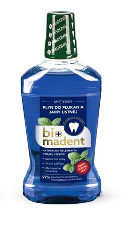 BIO MADENT. miętowy płyn do płukania jamy ustnej SUPER STRONG MINT – 500 ml (1)