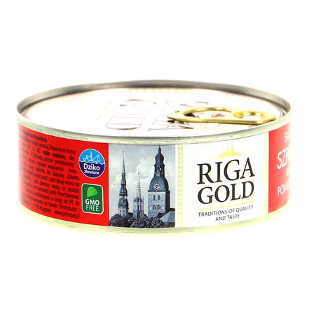 RIGA GOLD SMAŻONA SZPROTKA Z W SOSIE POMIDOROWYM 240G (11)