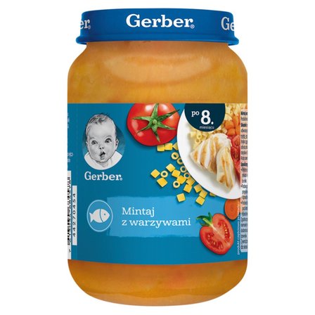 Gerber Mintaj z warzywami po 8. miesiącu 190 g (1)