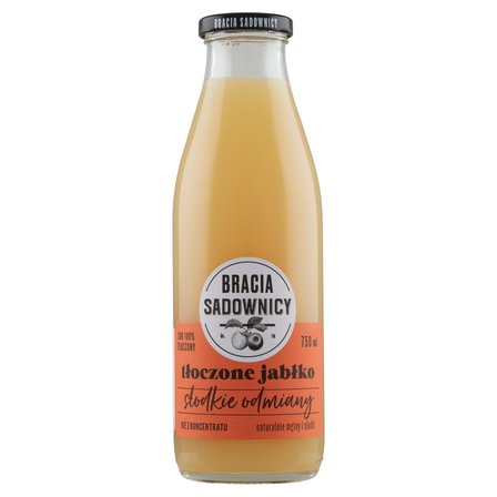 Bracia Sadownicy Sok tłoczone jabłko słodkie odmiany 750 ml (1)