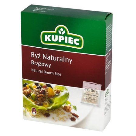 Kupiec Ryż naturalny brązowy 400 g (4 torebki) (2)