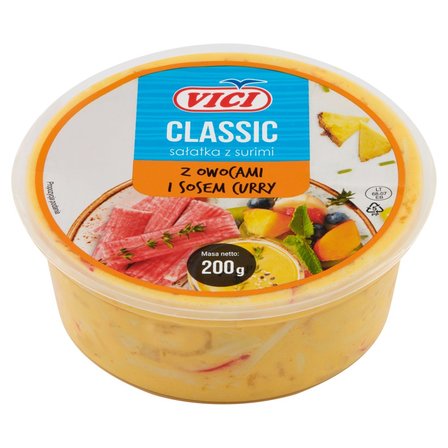 Vici Classic Sałatka z surimi z owocami i sosem curry 200 g (2)