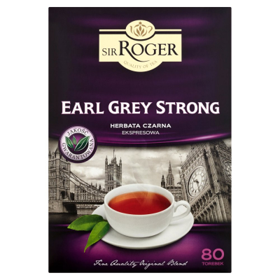 Sir Roger Earl Grey Strong Herbata czarna ekspresowa 136 g (80 torebek) (1)