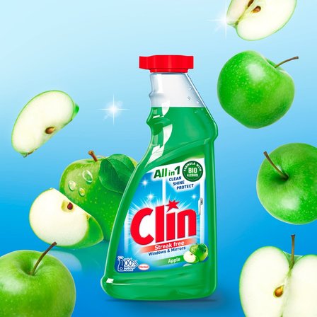 Clin Apple Płyn do mycia powierzchni szklanych 500 ml (3)