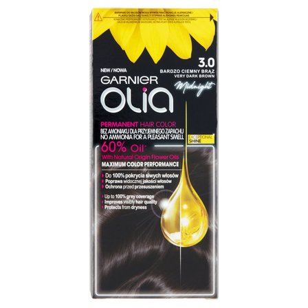 Garnier Olia Farba do włosów bardzo ciemny brąz 3.0 (1)