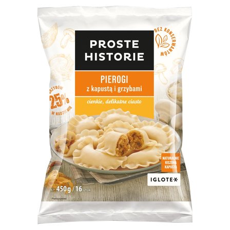 Proste Historie Pierogi z kapustą i grzybami 450 g (16 sztuk) (1)