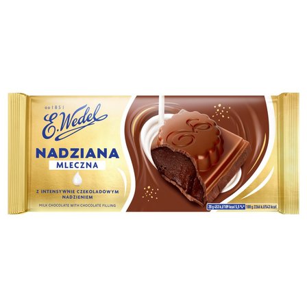 E. Wedel Czekolada mleczna z czekoladowym nadzieniem 100 g (1)