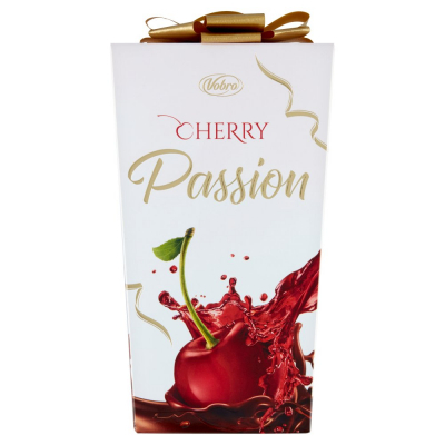 Vobro Cherry Passion Czekoladki nadziewane wiśnią w alkoholu 210 g (1)