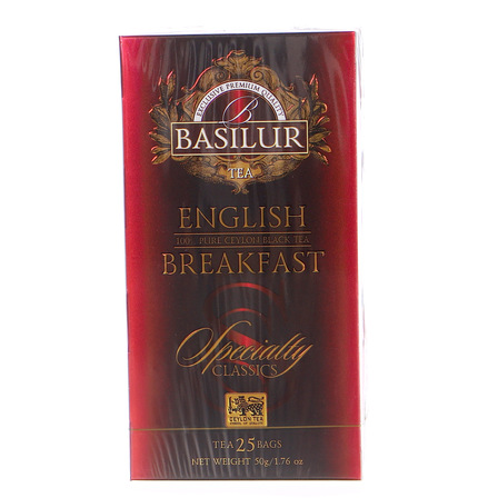 Basilur English breakfast herbata czarna w saszetkach bez dodatków 50g (1)