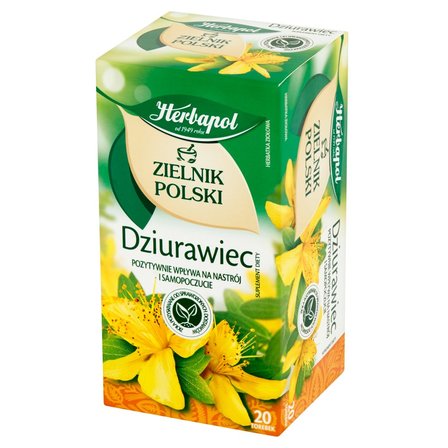 Herbapol Zielnik Polski Dziurawiec Herbatka ziołowa Suplement diety 30 g (20 x 1,5 g) (2)