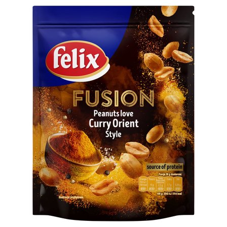 Felix Fusion Orzeszki ziemne smażone z przyprawą curry 150 g (1)