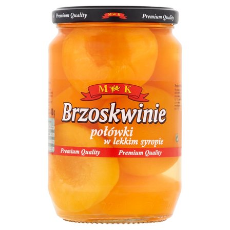 MK Brzoskwinie połówki w lekkim syropie 680 g (1)