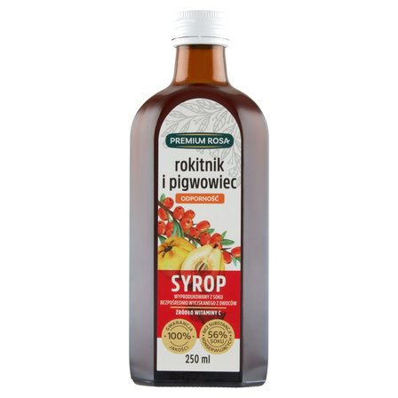 Premium Rosa Syrop rokitnik i pigwowiec odporność 250 ml (1)