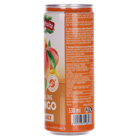 Napój gazowany z sokiem z mango 330ml JUNGLE FRUITS (7)