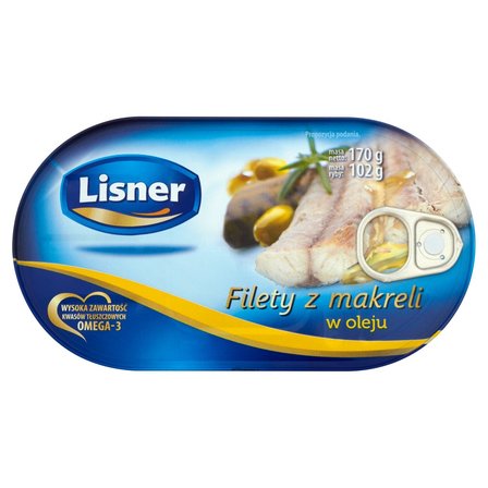 Lisner Filety z makreli w oleju 170 g (1)
