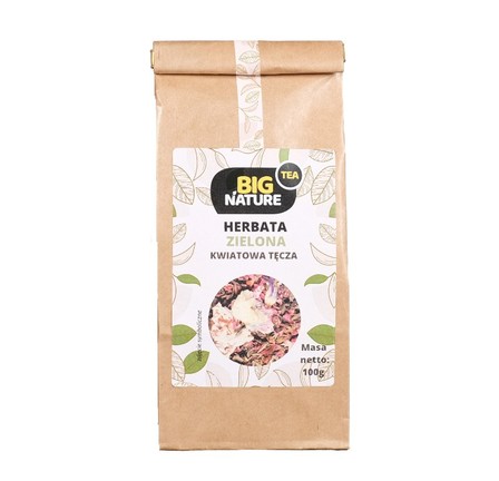 Big Nature Herbata zielona Kwiatowa Tęcza 100 g (1)