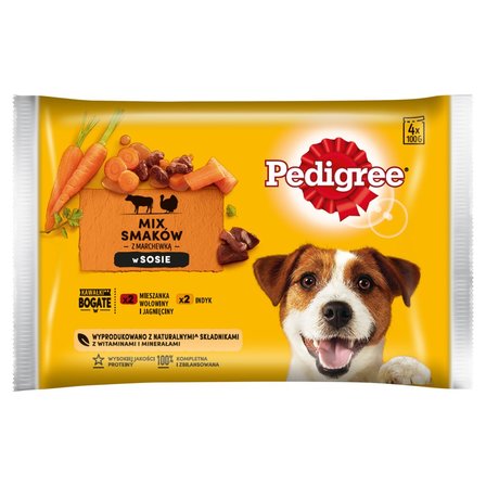 Pedigree Vital Protection Karma pełnoporcjowa w sosie 400 g (4 x 100 g) (1)