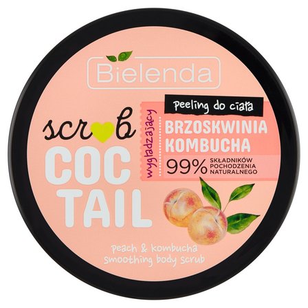 Bielenda Coctail Scrub Peeling do ciała wygładzający brzoskwinia kombucha 350 g (1)