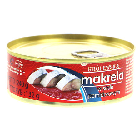 PETROPAT KRÓLEWSKA MAKRELA W SOSIE POMIDOROWYM 230G (11)