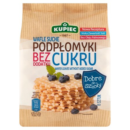 Kupiec Wafle suche podpłomyki bez dodatku cukru 70 g (8 sztuk) (1)