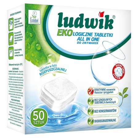 Ludwik All in one Ekologiczne tabletki do zmywarek 900 g (50 sztuk) (2)