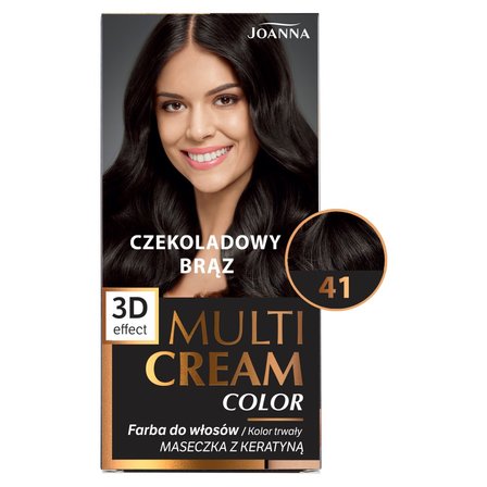 Joanna Multi Cream Color Farba do włosów czekoladowy brąz 41 (3)