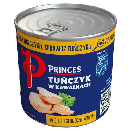 Princes Tuńczyk w kawałkach w oleju słonecznikowym 400 g (1)