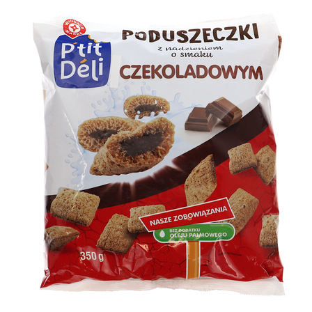 WM Poduszeczki z nadzieniem o smaku czekoladowym 350 g (1)